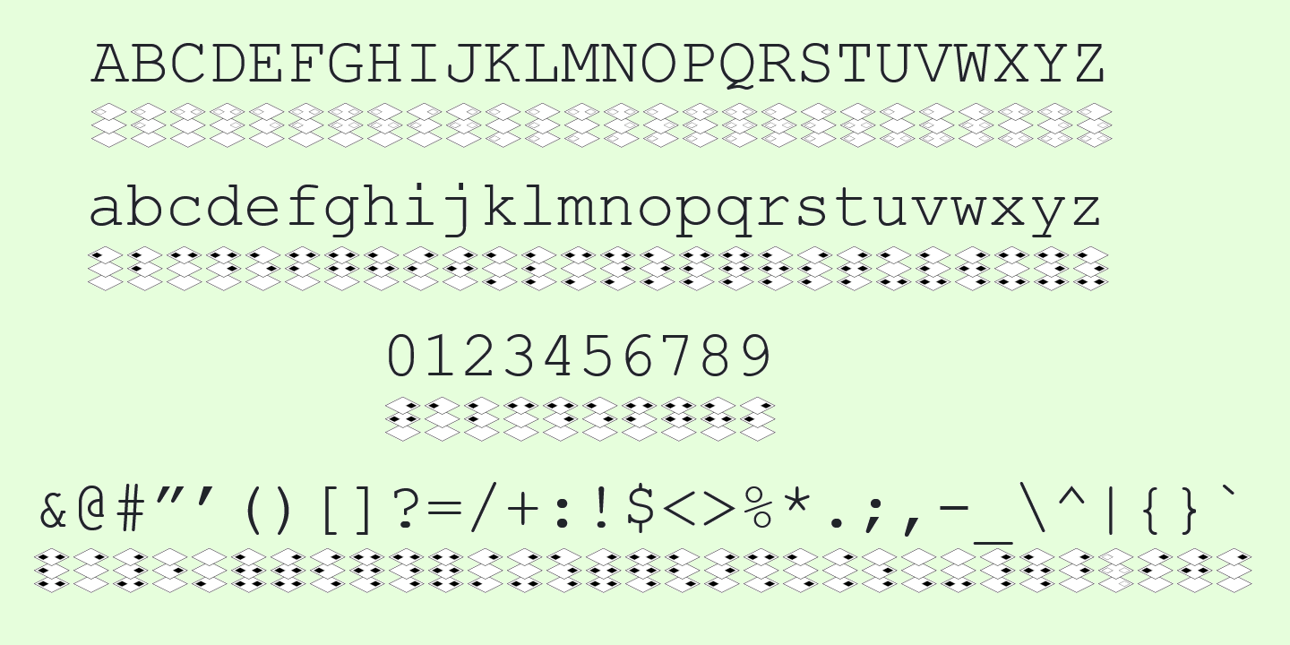 Stack Braille Regular Font preview